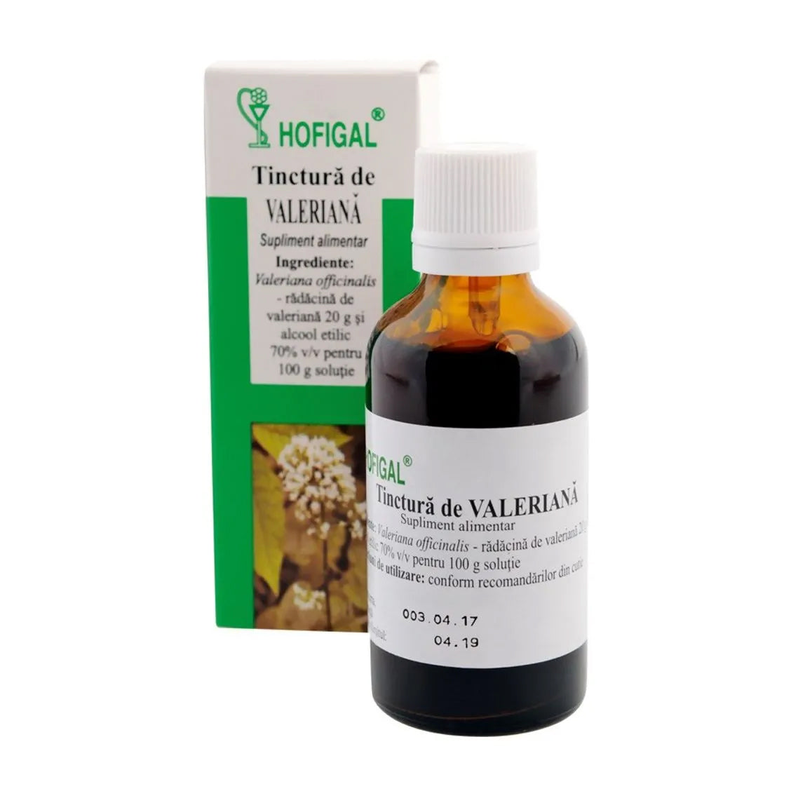 Tinctura de Valeriana, 50ml, Hofigal