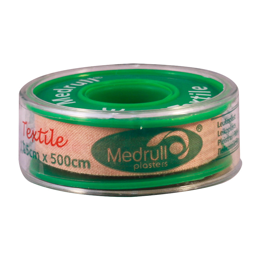 Plasture adeziv textil, 1.25 cm x 500 cm, 1 bucata, Medrull