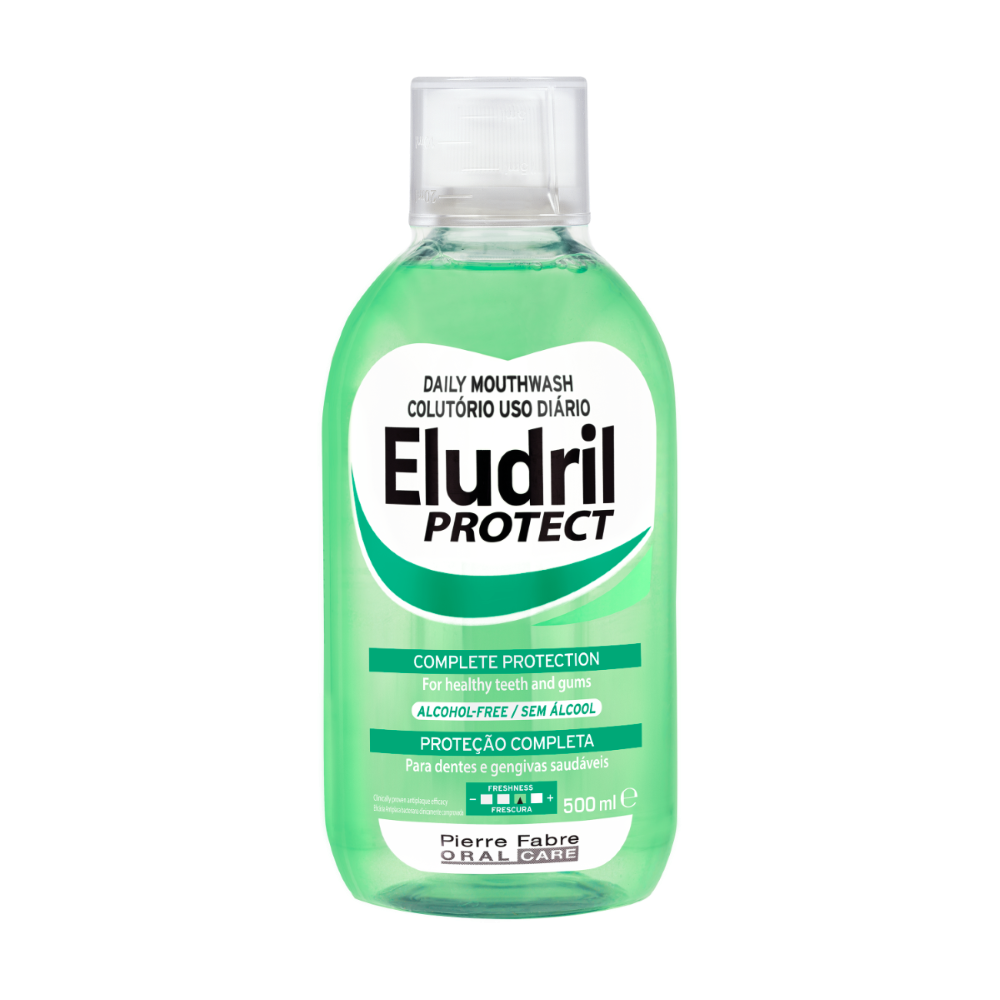 Apa de gura anti-placa, 500 ml, Eludril Protect