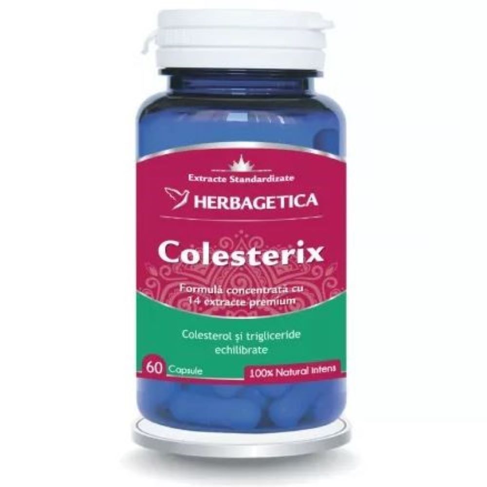 Colesterix, 60 capsule, Herbagetica