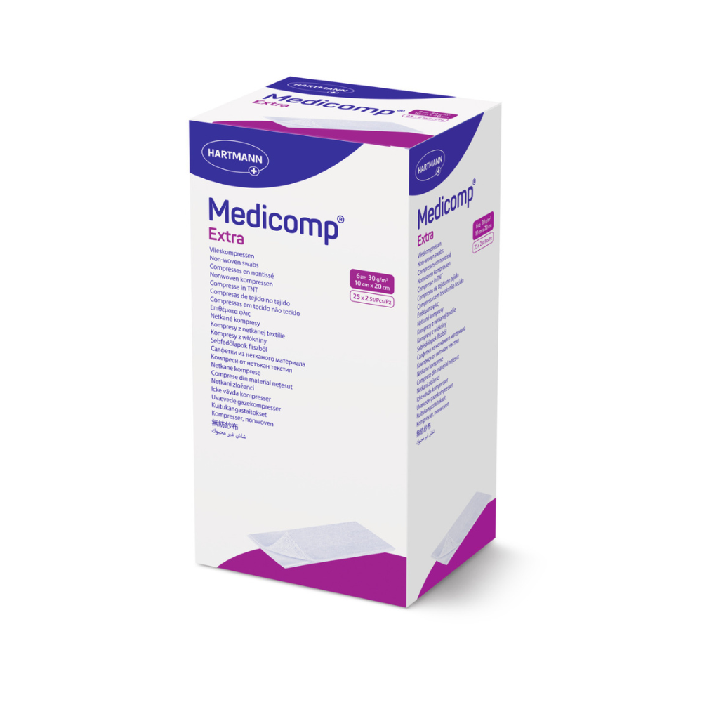 Comprese sterile Medicomp Extra, 10cm x 20cm, 25 bucati, Hartmann