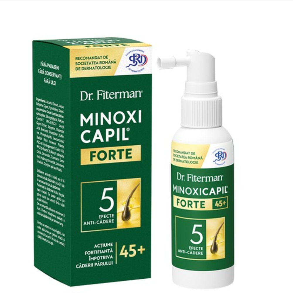 Spray pentru regenerarea si fortificarea firului de par, Minoxicapil Forte, 60 ml, Doctor Fiterman