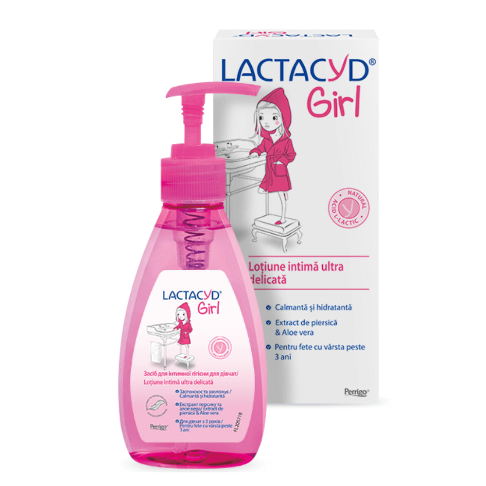 Lotiune intima ultra delicata Girl, +3 ani, 200ml, Lactacyd