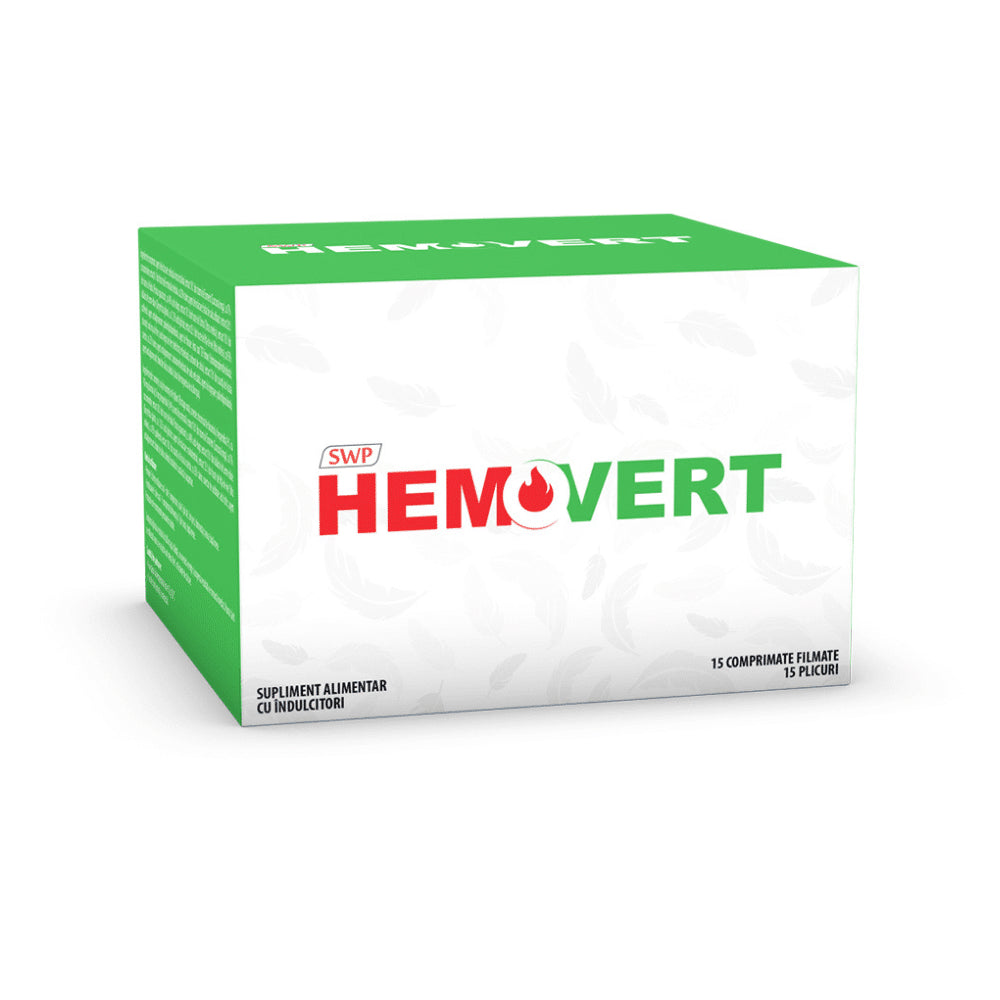 Hemovert, 15 plicuri + 15 comprimate filmate, Sun Wave Pharma
