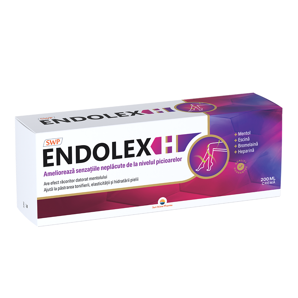 Crema pentru picioare obosite Endolex H, 200 ml, Sun Wave Pharma