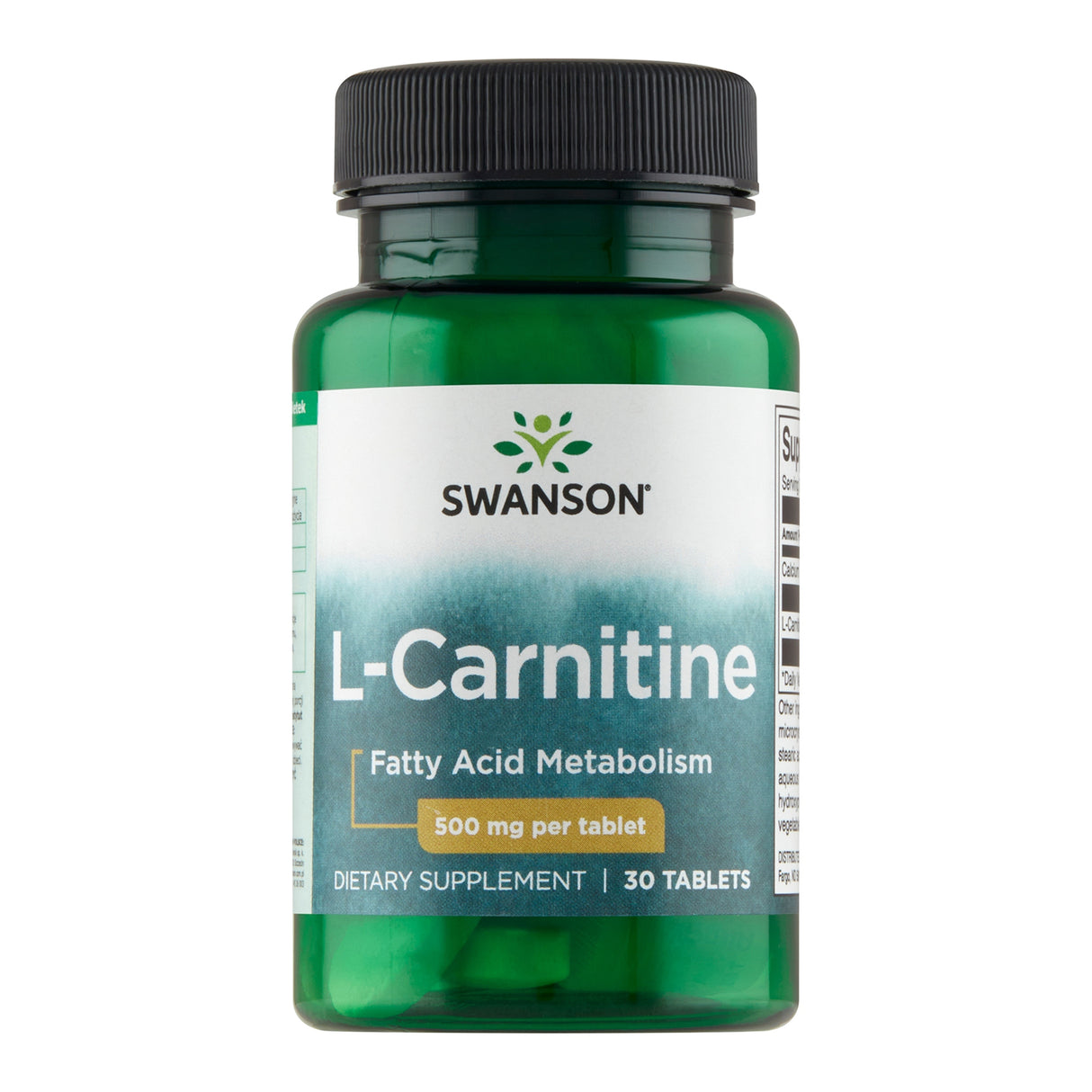 L-Carnitina, 500 mg, 30 tablete, Swanson
