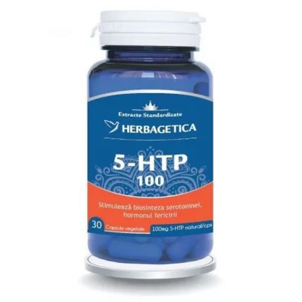 5 HTP 100 Zen Forte, 30 capsule, Herbagetica