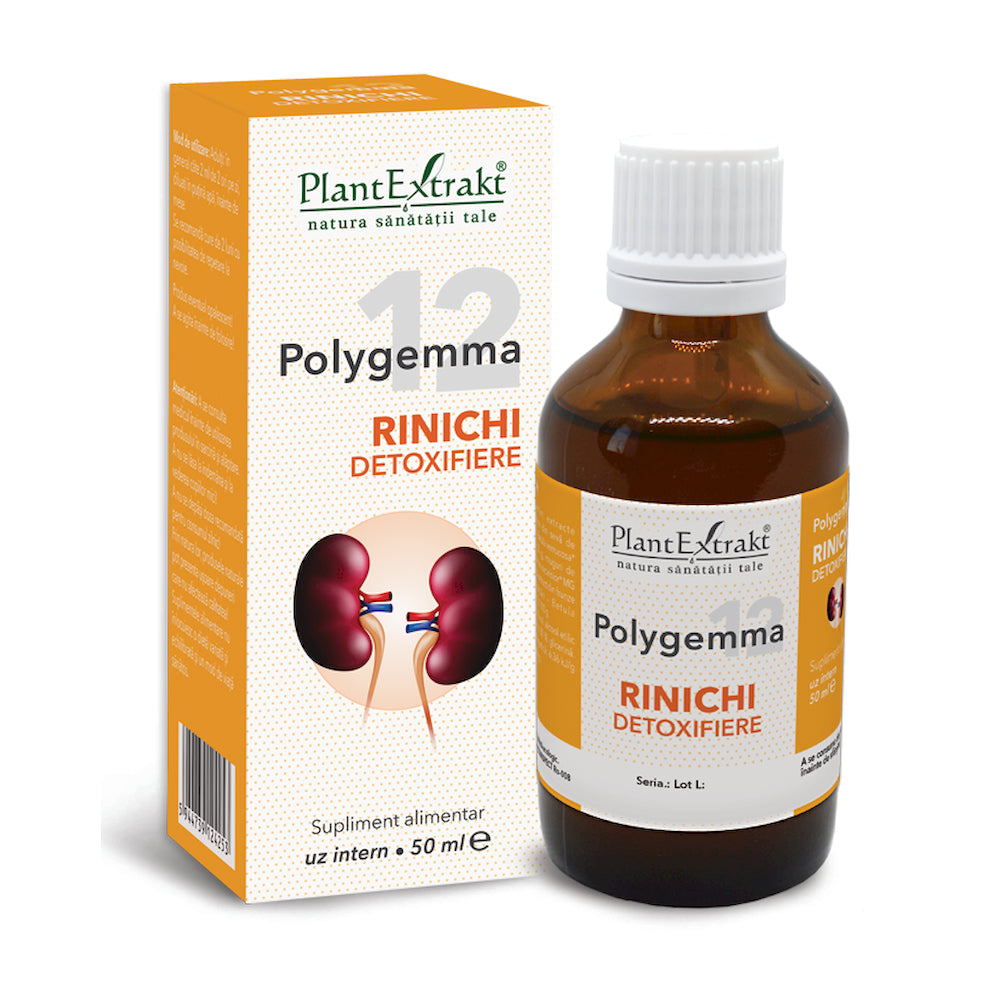 Sirop Polygemma 12, Rinichi detoxifiere, 50 ml, Plant Extrakt