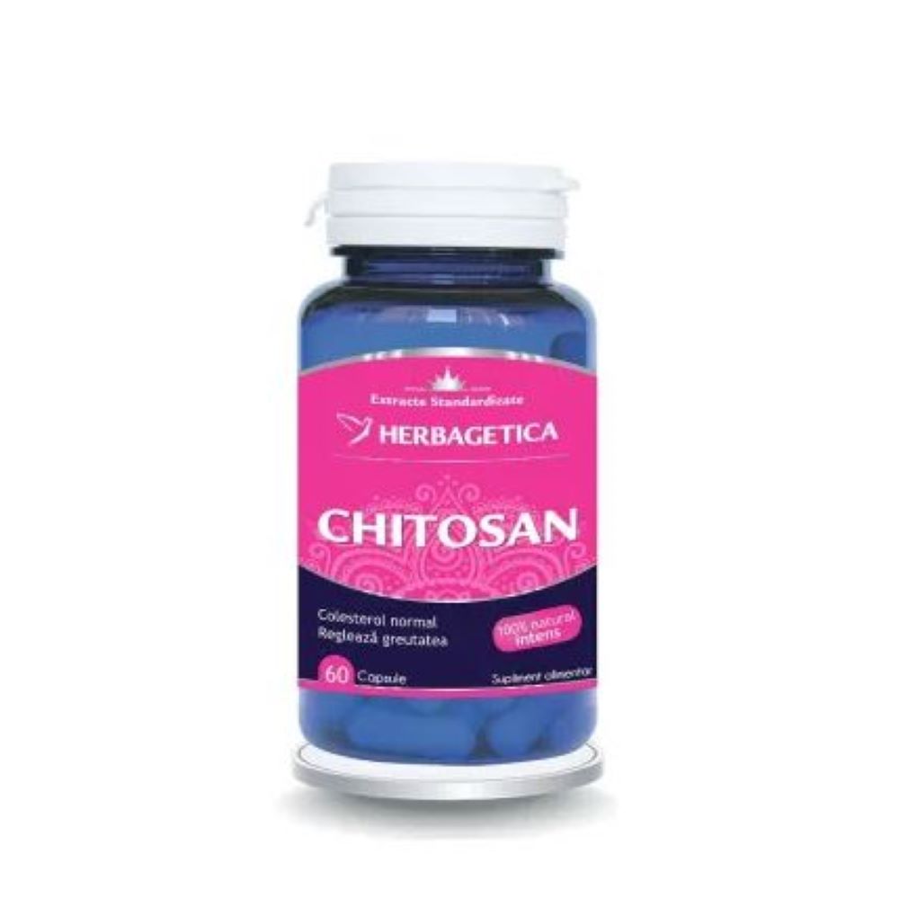 Chitosan, 60 capsule, Herbagetica