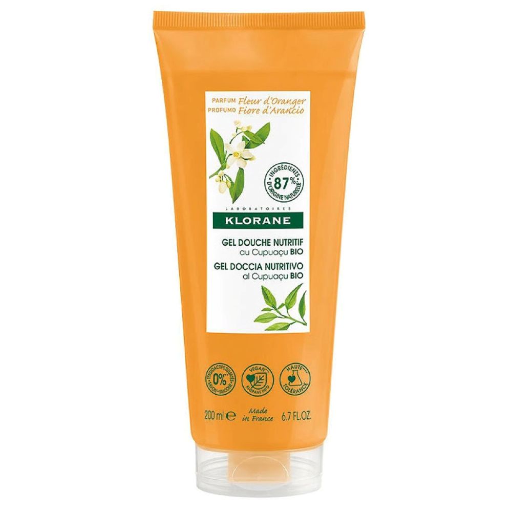 Crema de dus hranitoare cu Cupuaçu si flori de portocal, 200 ml, Klorane