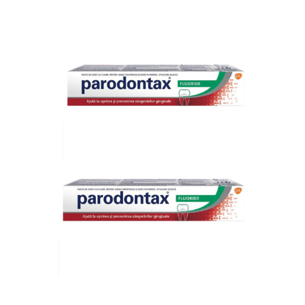 Pachet Pasta de dinti Fluoride, 2 x 75ml, Parodontax