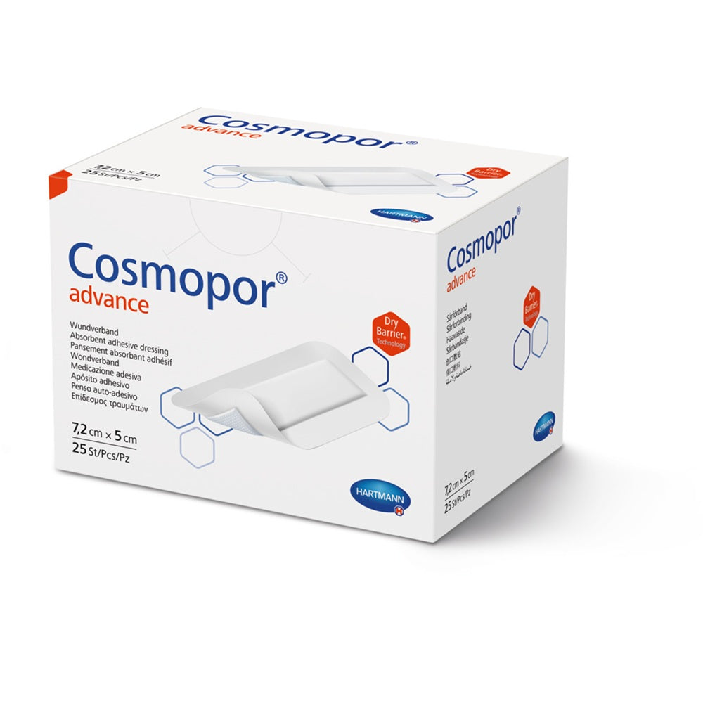 Plasturi Cosmopor Advance, 7.2 x 5cm, 25 bucati, Hartmann