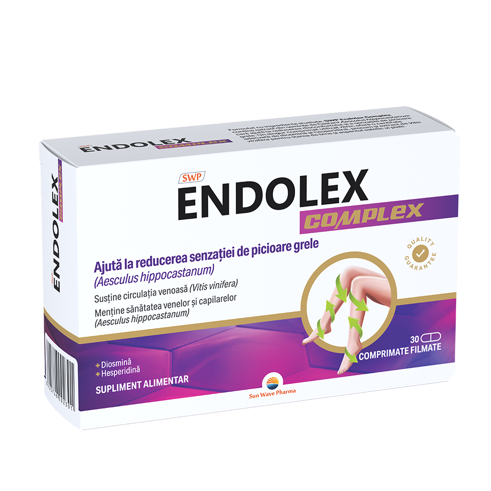 Endolex Complex, 30 comprimate filmate, Sun Wave Pharma