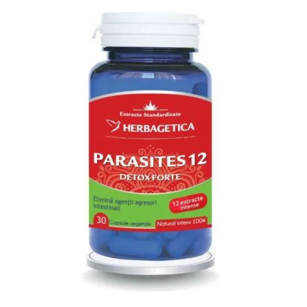 Parasites 12 Detox Forte, 30 capsule, Herbagetica