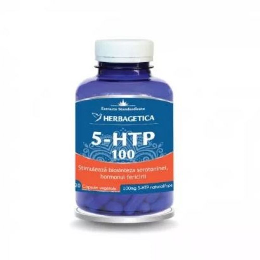 5 HTP 100 Zen Forte, 120 capsule, Herbagetica