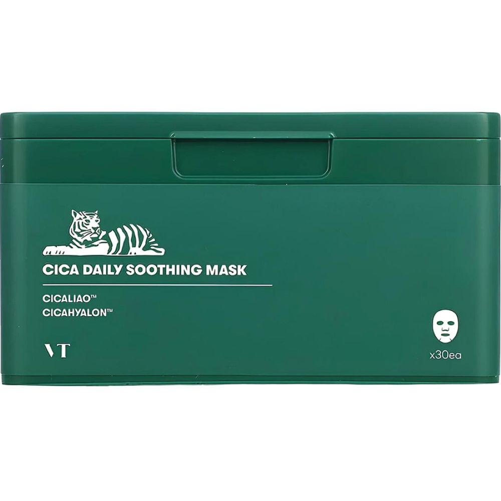 Masti faciale tip servetel Cica Daily Soothing, 30 bucati, VT Cosmetics
