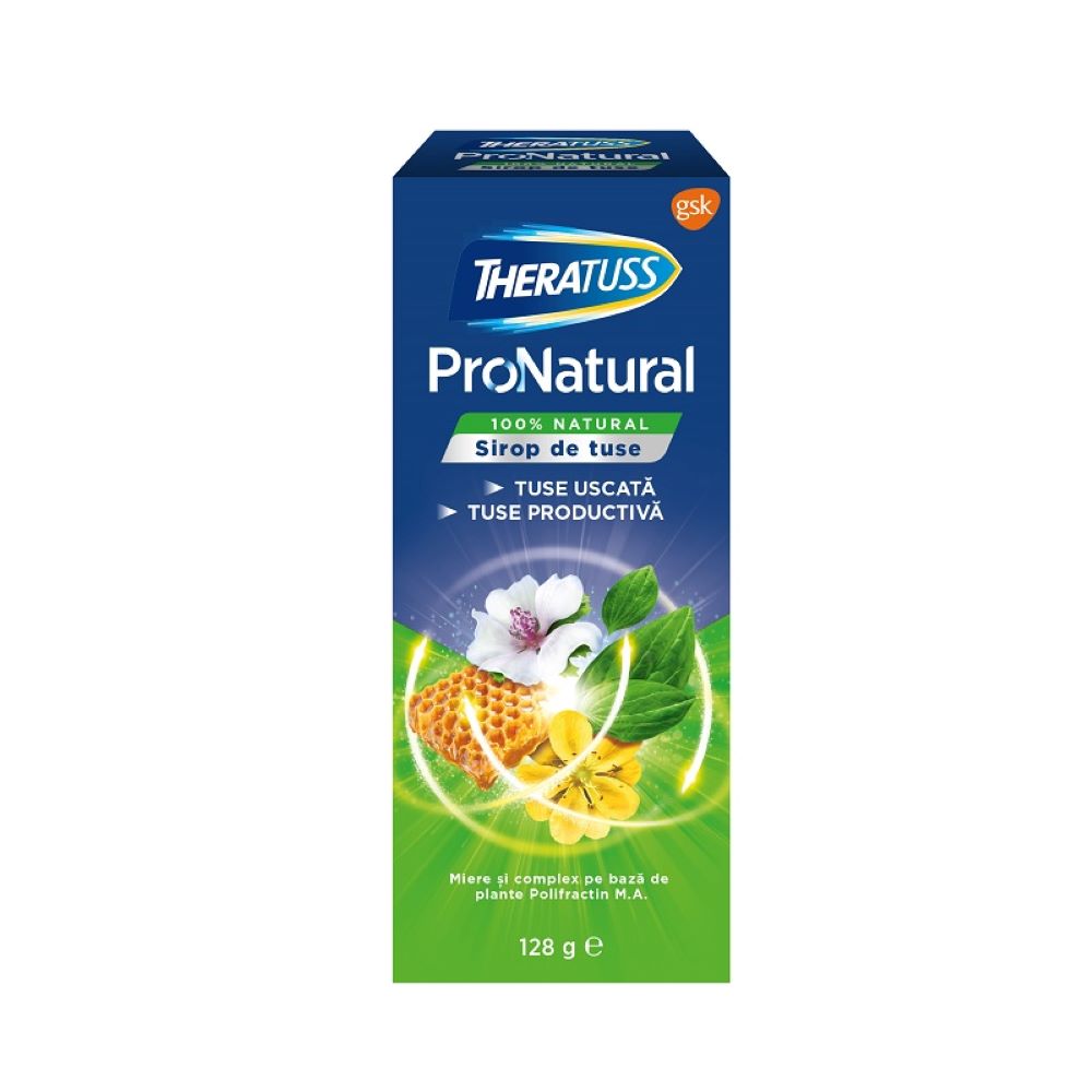Sirop de tuse Theratuss ProNatural, 128g, Gsk