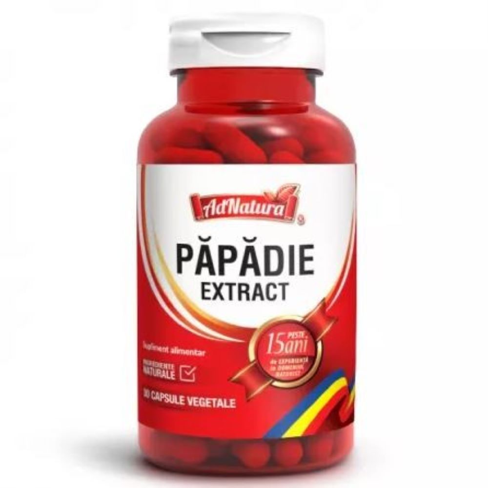 Extract de papadie, 60 capsule, AdNatura