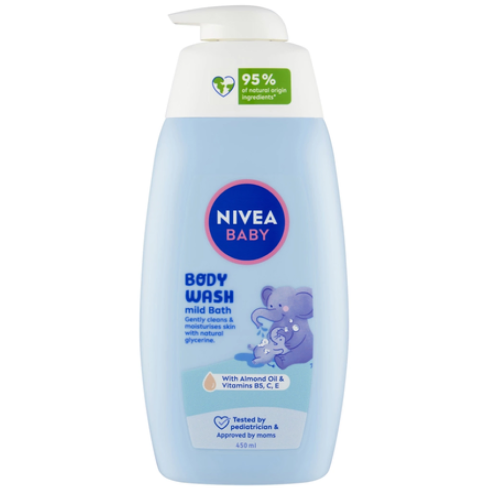 Gel de dus Mild Bath Baby, 450ml, Nivea
