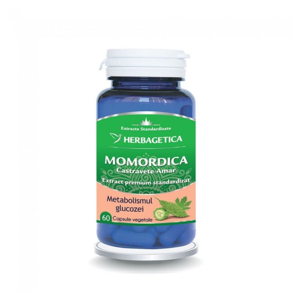 Momordica cu extract de castravete amar, 60 capsule, Herbagetica