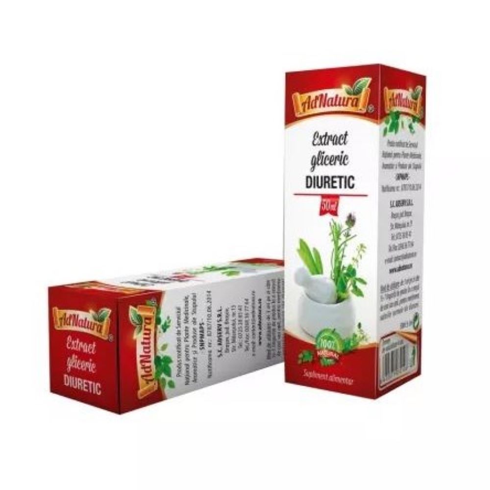 Extract gliceric diuretic, 50 ml, AdNatura