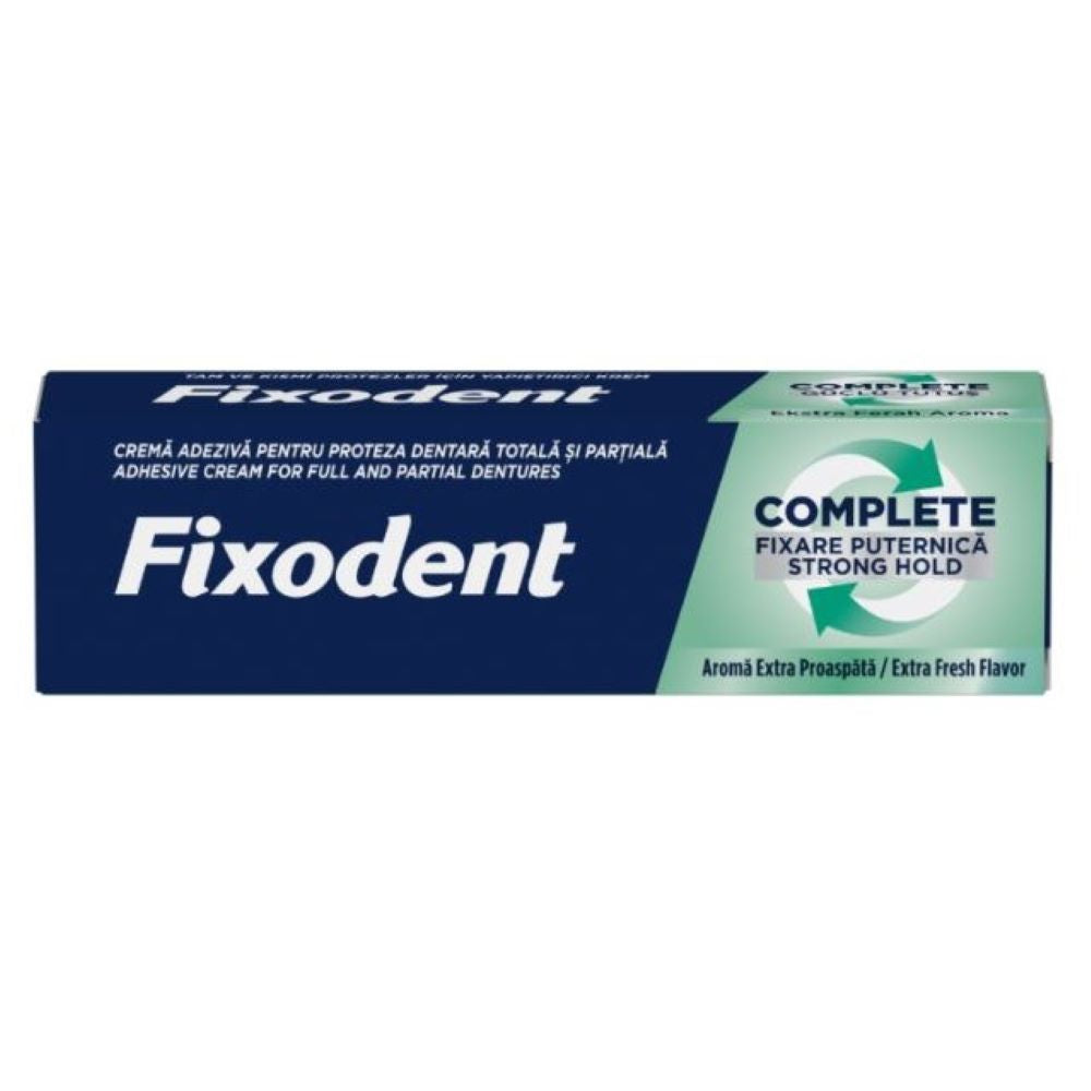 Crema adeziva pentru proteza dentara Complete Extra Fresh, 47g, Fixodent