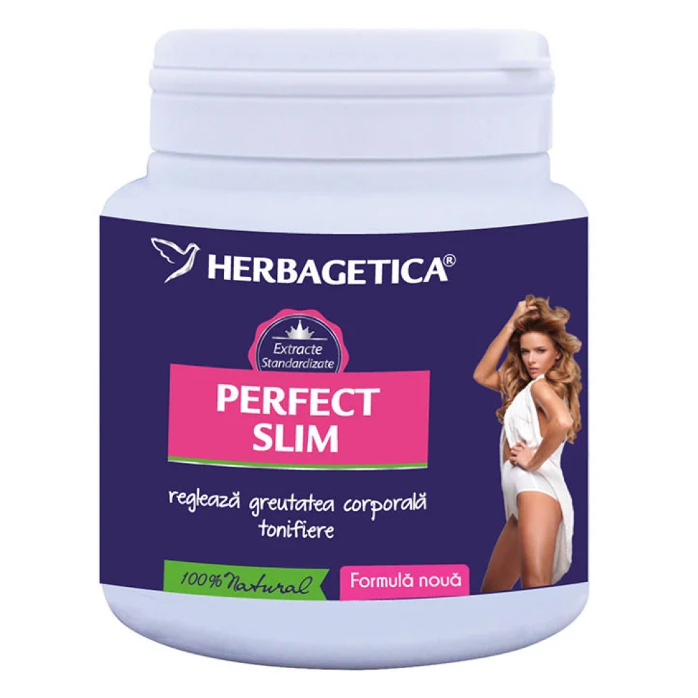 Amestec de pulberi vegetale Perfect Slim, 210 g, Herbagetica