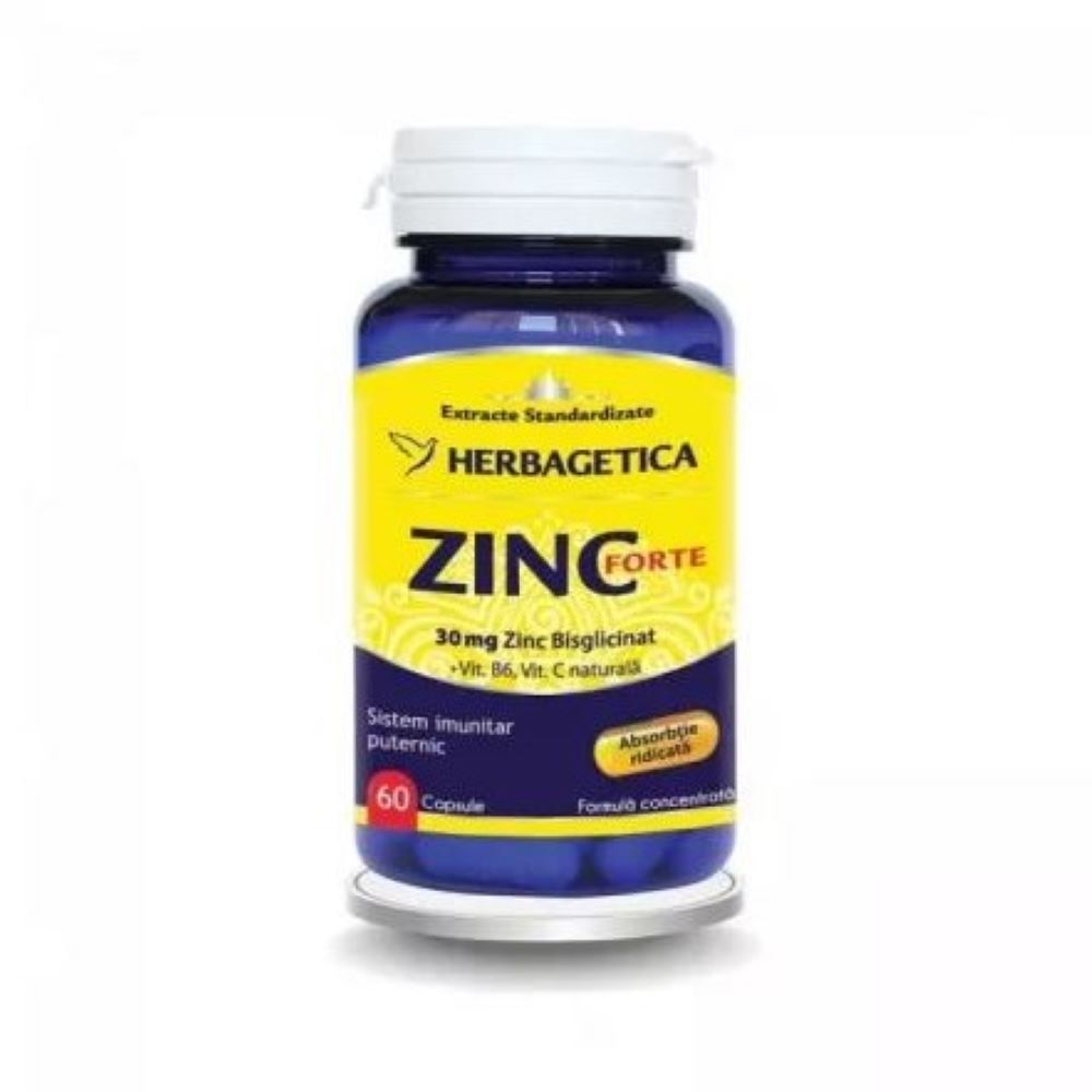 Zinc Forte, 60 capsule, Herbagetica