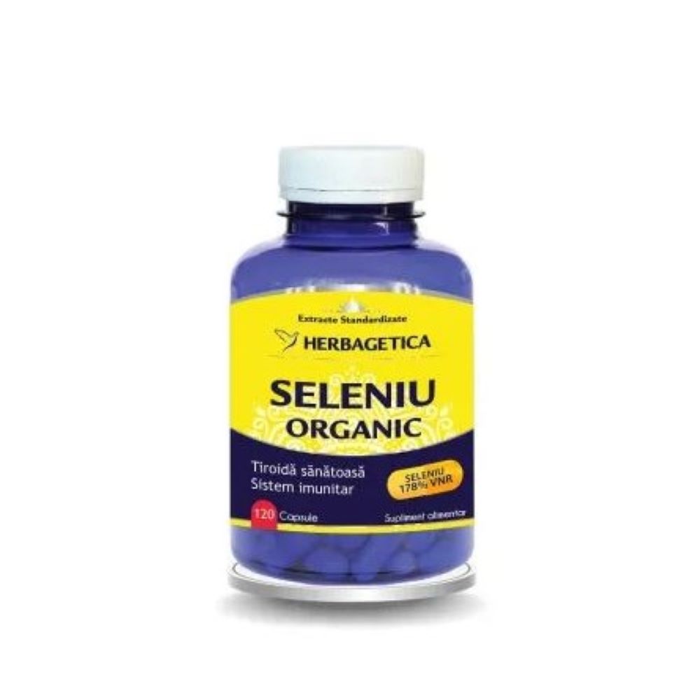 Seleniu Organic, 120 capsule, Herbagetica