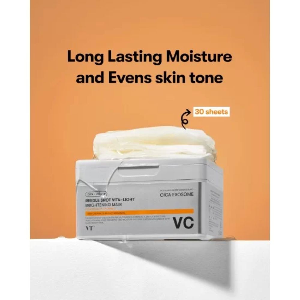 Masca faciala iluminatoare cu vitamine Reedle Shot Vita-Light Brightening Mask, 30 bucati, VT Cosmetics