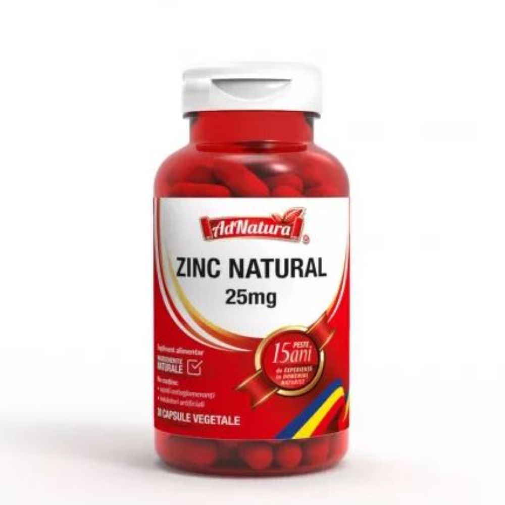 Zinc Natural, 30 capsule, AdNatura