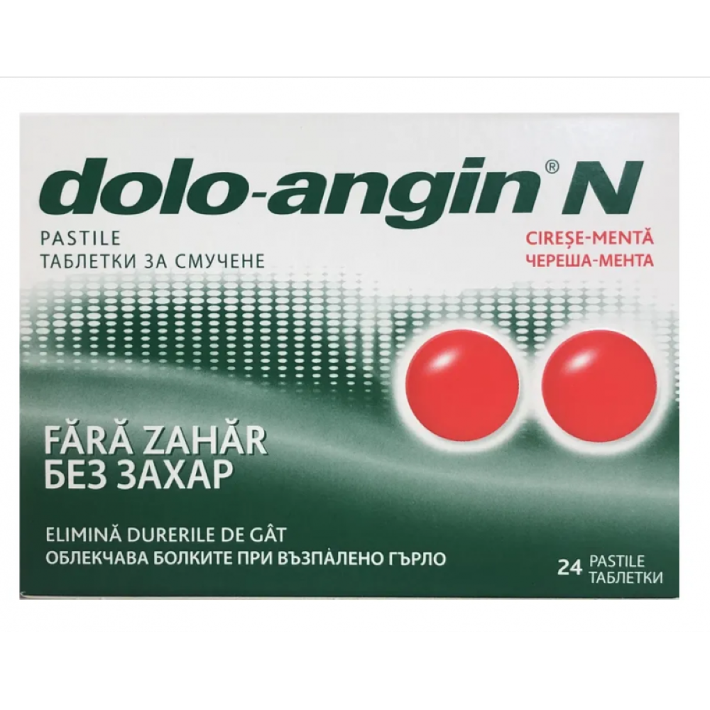 Dolo-Angin fara zahar, 24 comprimate, Divapharma