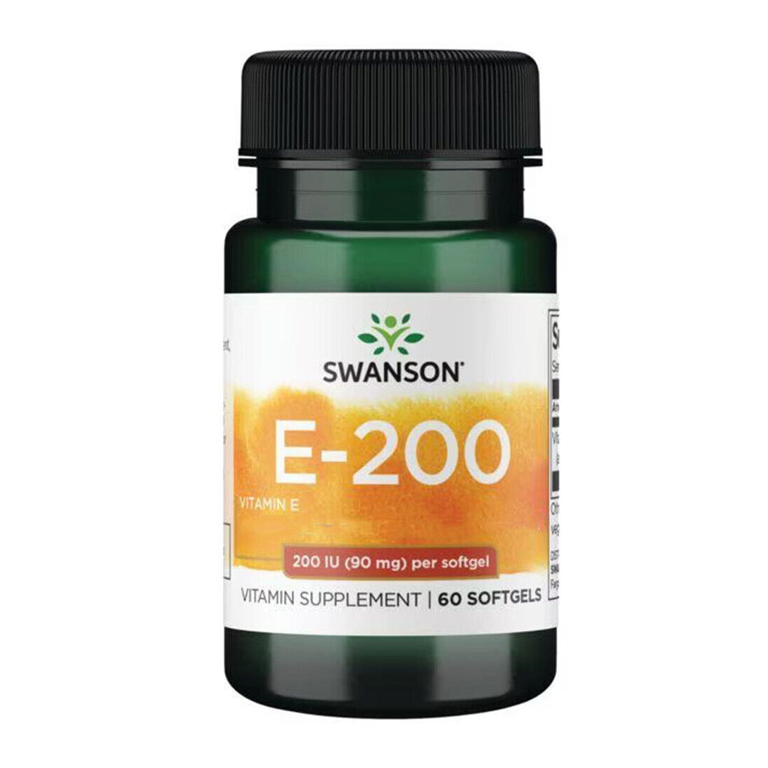 Vitamina E, 200IU, 60 capsule, Swanson