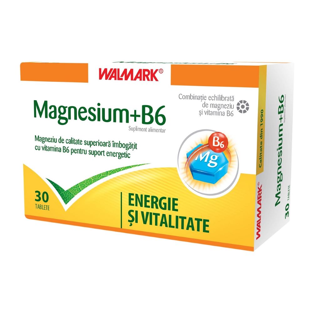 Magnesium + Vitamina B6, 30 tablete, Walmark