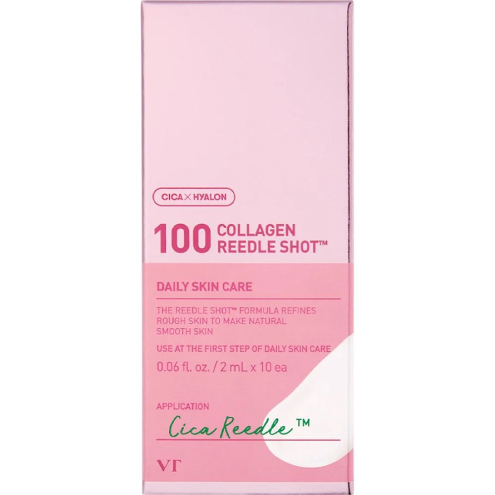 Ser facial cu colagen si cica reedle Collagen Reedle Shot, 2 ml x 10 bucati, VT Cosmetics