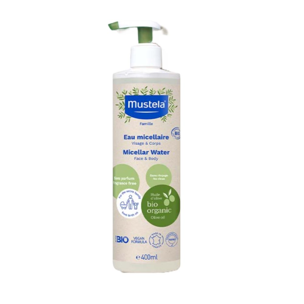 Apa micelara Eco pentru fata si corp, 400 ml, Mustela
