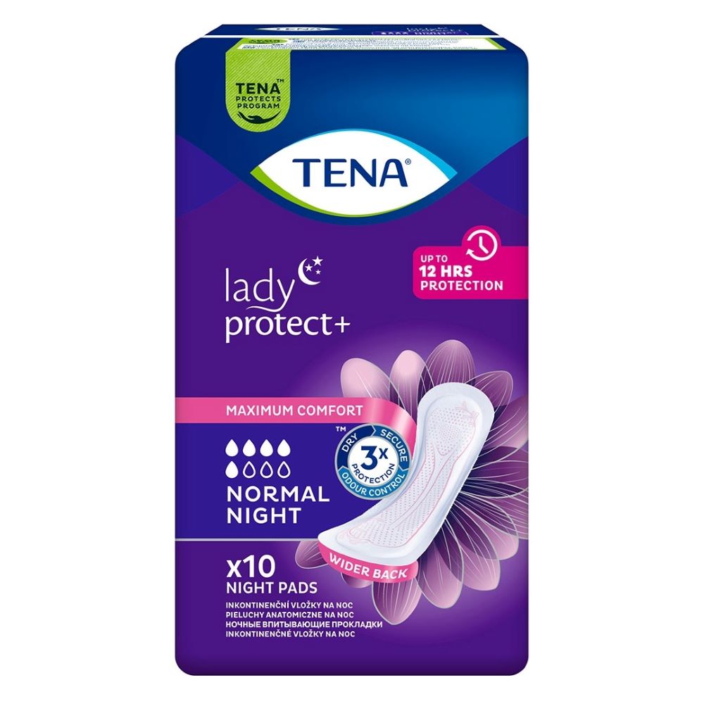 Absorbante incontinenta urinara Lady Normal Night, 10 bucati, Tena