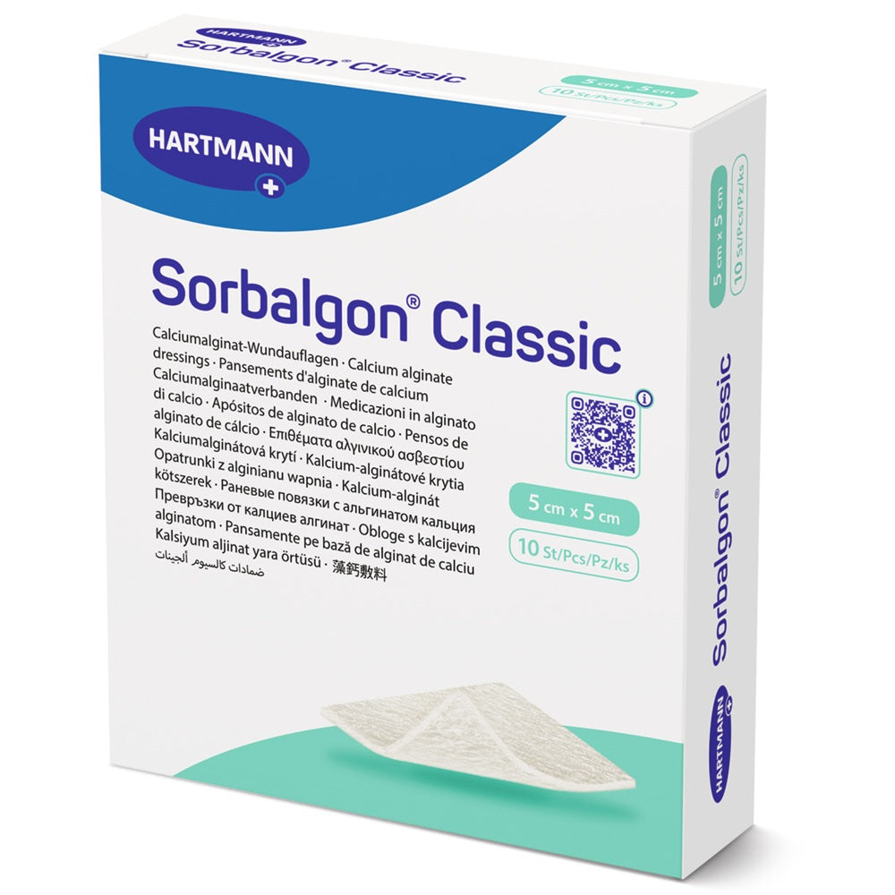 Pansament Sorbalgon, 5cm x 5cm, 10 bucati, Hartmann