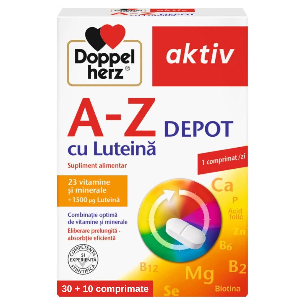 A-Z Depot cu Luteina, 30 + 10 Comprimate Cadou, Doppelherz