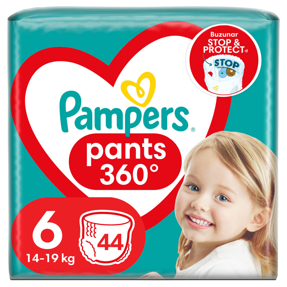 Scutece pentru bebelusi Active Baby Pants, Marimea 6, 14+ kg, 19 Bucati, Pampers