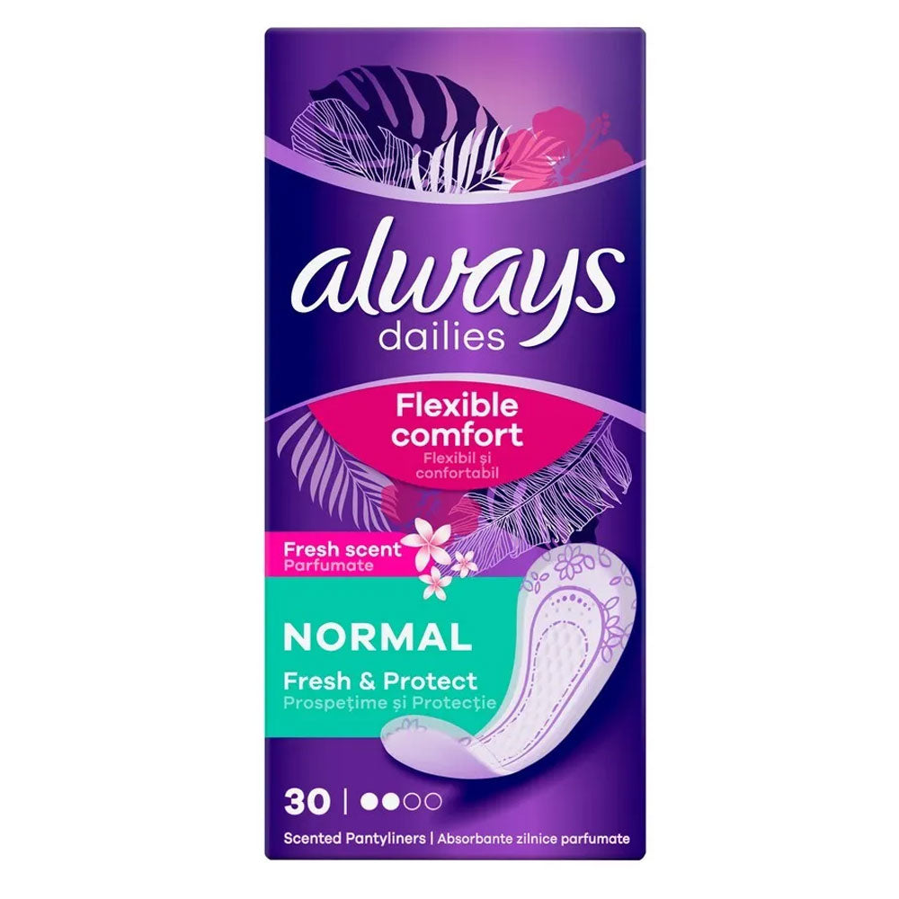 Absorbante zilnice Always Platinum Liners Normal Fresh, 30 Bucati