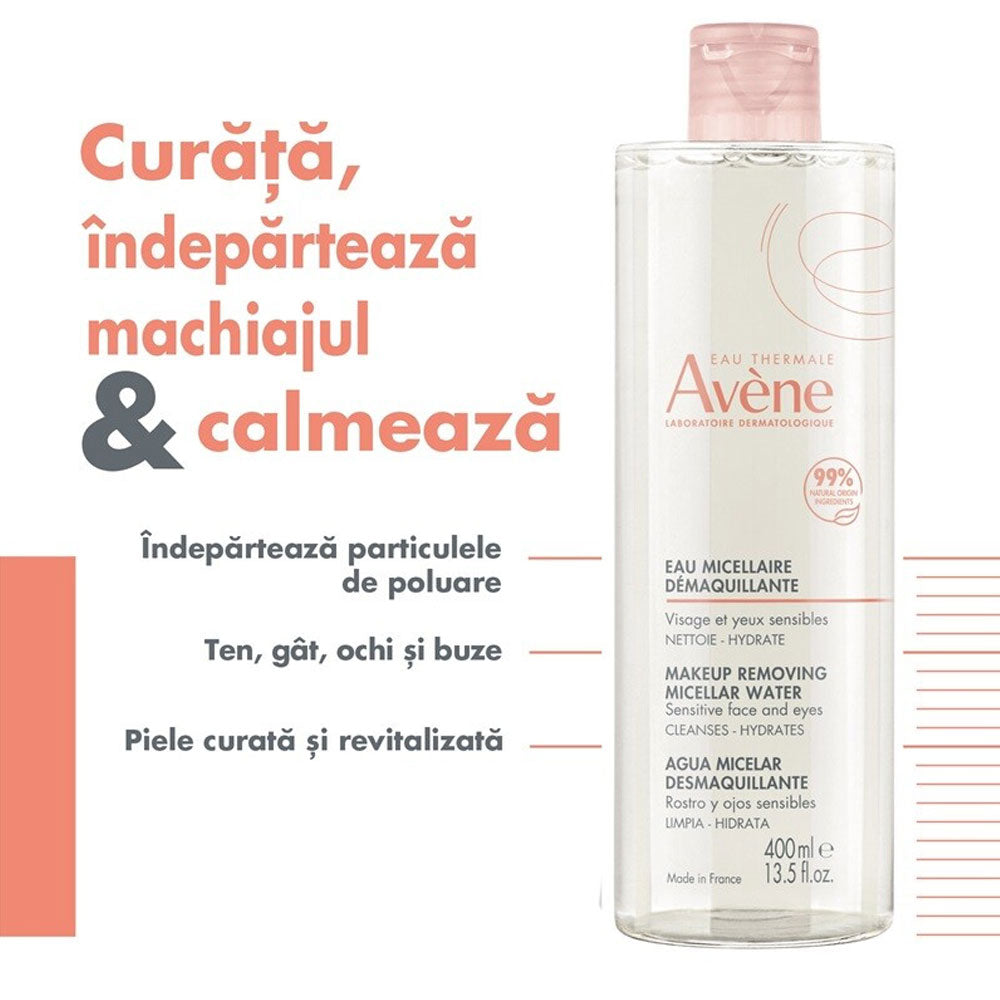 Apa micelara demachianta, 400ml, Avene
