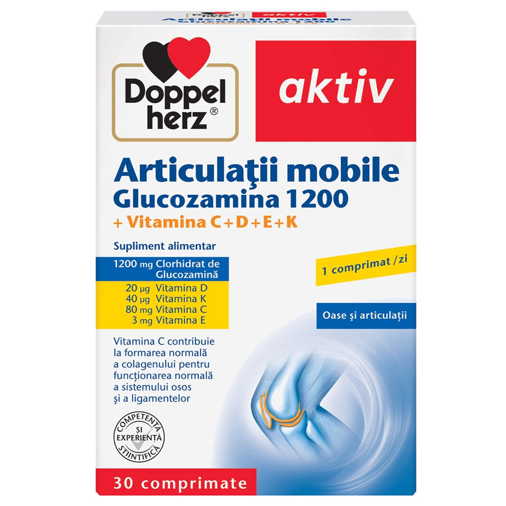 Articulatii Mobile Glucozamina, 30 Comprimate, Doppelherz