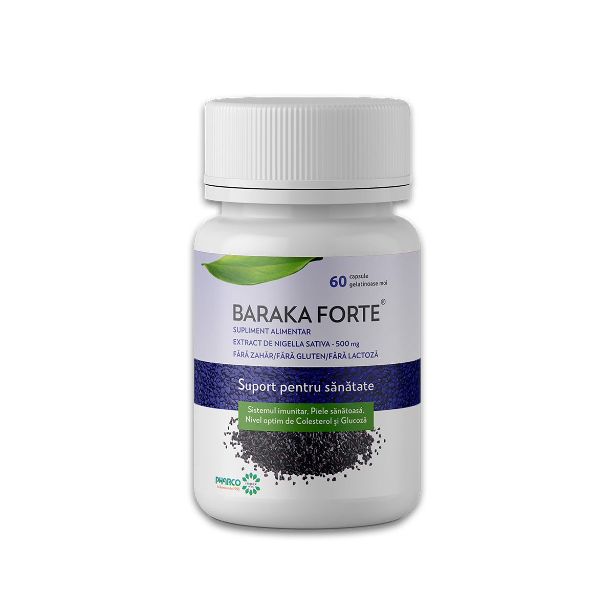 Baraka Forte, 500 mg, 60 capsule moi, Pharco