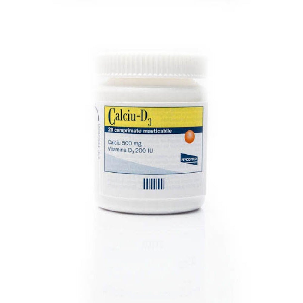 Calciu cu D3 Takeda, 20 comprimate masticabile, Takeda