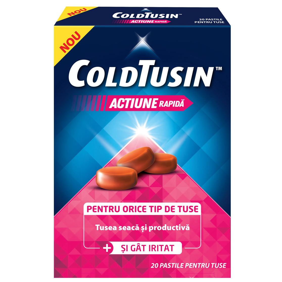 Pastile ColdTusin Actiune Rapida, 20 Pastile, Perrigo