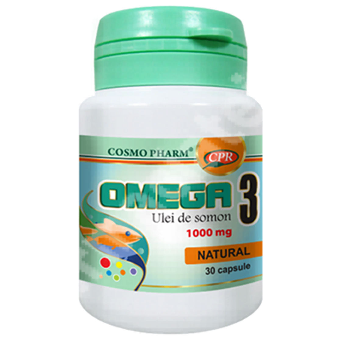 Omega 3 Ulei de Somon 1000mg, 30 Capsule, Cosmo Pharm