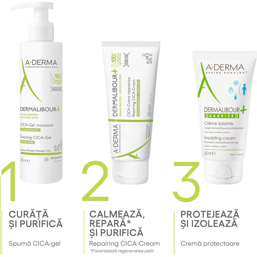 Crema reparatoare Piele Iritata Cica Dermalibour, 50ml, A-Derma