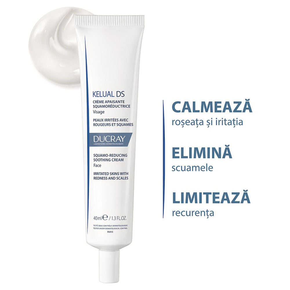 Crema pentru reducerea scuamelor Kelual DS, 40ml, Ducray