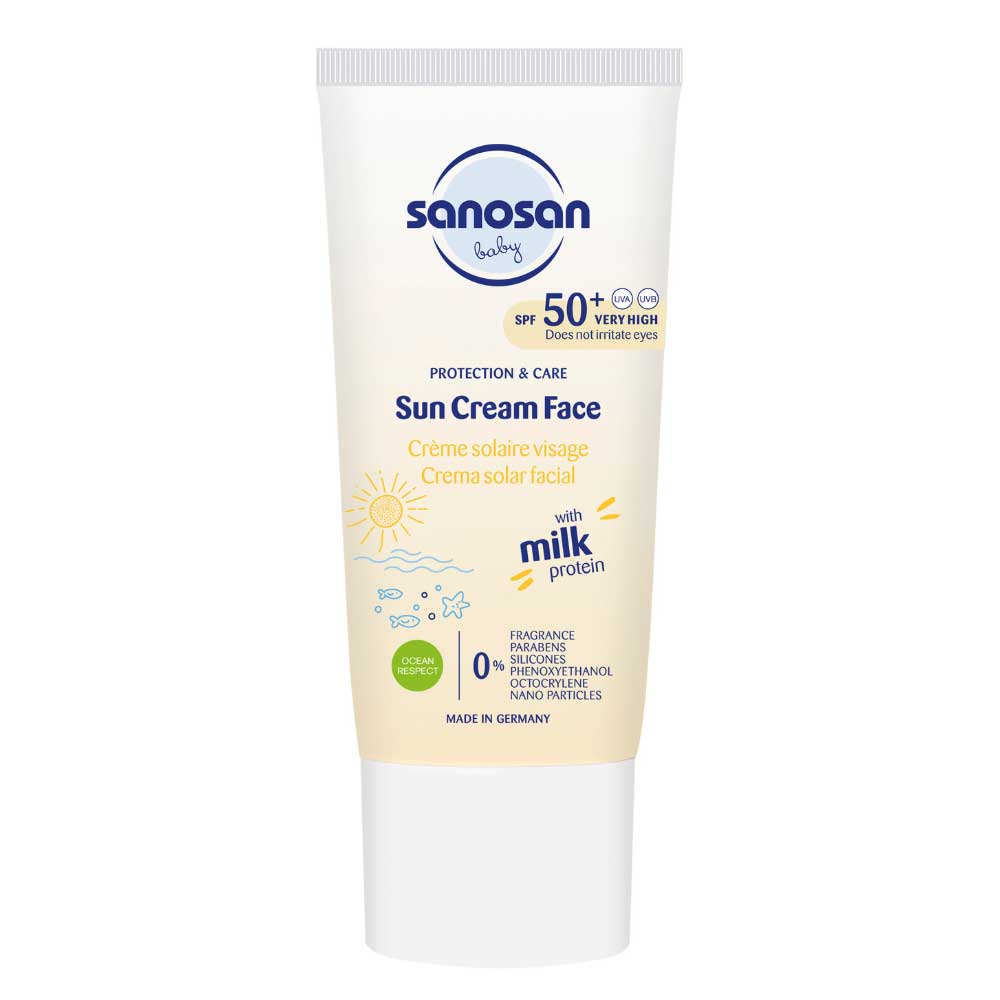 Crema de fata pentru copii cu protectie solara SPF50+, 30ml, Sanosan